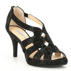 Leeanne Hotfix Rhinestone Embellished Dress Heels